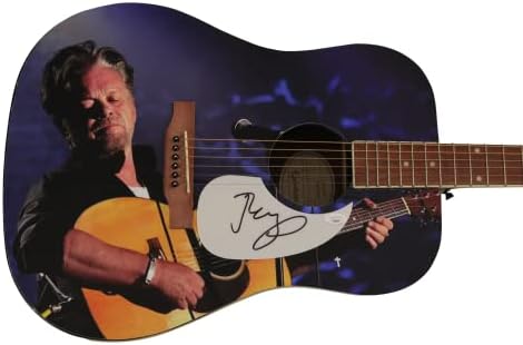 Couон Кугар Меленкамп потпиша автограм обичај Еден од еден вид 1/1 целосна големина Гибсон епифон Акустична гитара BBBBB W/ James Spence
