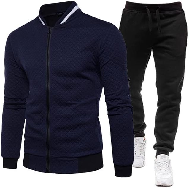 Џемпер од џемпер со џемпер со џемпер од маичка есенска зимска худи обична спортска облека со 2 парчиња костум