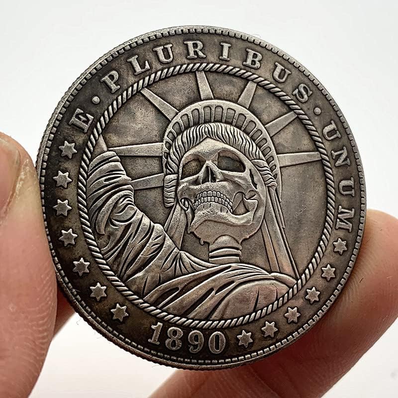 1890 Скитници Монета Главата Статуа На Слободата Месинг Стариот Сребрен Комеморативен Монета Занает Бакар Сребрена Монета Медал