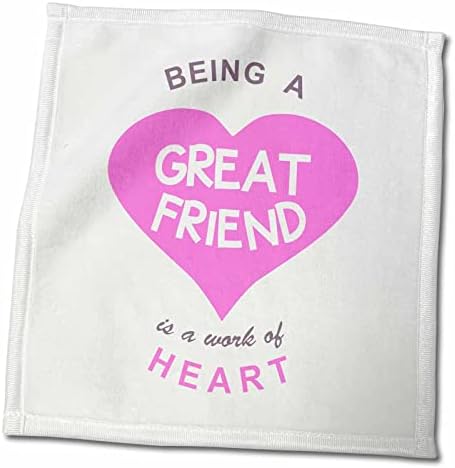 3drose да се биде одличен пријател е дело на срце - girly симпатично пријателство цитат - крпи