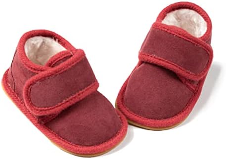 Hsdsbebe бебешки глуждови чизми за новороденчиња девојчиња девојчиња руно чизми противни лизгачки патики на чевли за креветчиња за креветчиња