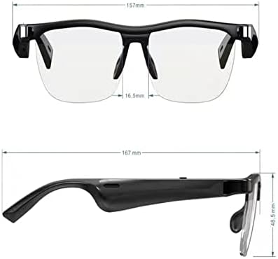 Пурев Паметни Очила Интелигентни Bluetooth 5.0 ОЧИЛА ТВС БЕЗЖИЧНИ Водоотпорни Слушалки Анти-Сини Поларизирани Леќи Е-Спортски Очила За Сонце