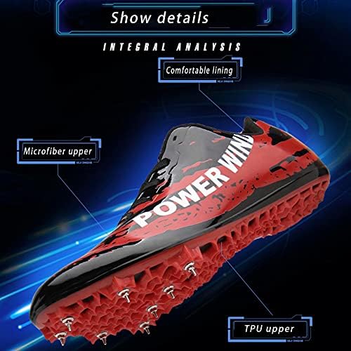 Чевли за патеки JRYⓡ - Атлетски спринтови и чевли за трки со терен со 8 отстранливи шилести лесни чевли за атлетика за атлетика