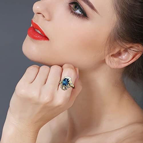 Ветувачки прстени за жени гроздобер исечен дијамантски венчален прстен за жени луксузни рачно изработени ангажмани прстени накит подарок loveубовен