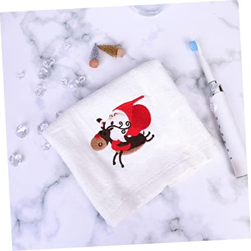 Pretyzoom крпа извезено чистење на Божиќ Дедо Мраз Креативно и за елени за лице за лице за лице