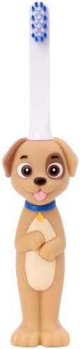 Кученцето Пети: Екстра мека четка за заби за деца со голема рачка, вклучена анимирана приказна - 1 четка и глава за замена