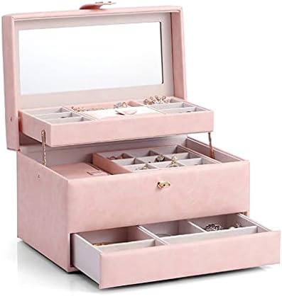 Кутија За Накит Кутија За Накит Кутија За Накит Со Голем Капацитет Повеќеслојна Кутија За Накит Со Фиока Со Патување Мала Кутија За Складирање