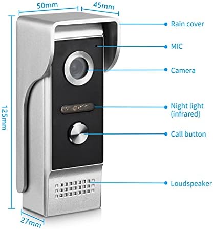 ZCMEB 4.3 Инчен Жичен Видео Врата Телефон Систем Визуелна Домофон Вратата Со 1 Монитор+1 * 700TVL Надворешна Камера За Домашен Надзор