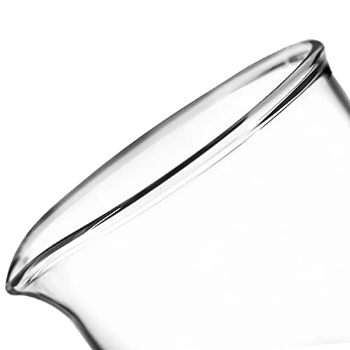 Чаша, 100мл Висока Форма со Излив-Бела, 10мл Дипломирање - Боросиликатни 3.3 Стакло - Еиско Лаборатории
