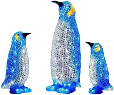 Драга за пилешко пингвин, предводени Божиќни украси на отворено, акрилни Божиќни украси