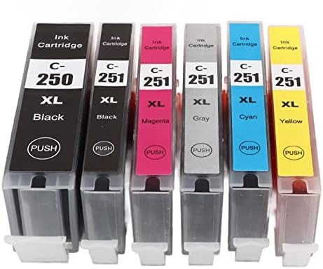 FtVogue 250‑251 Мулти бои за касети за замена на мастило за инк -касети за инк -џет касети за пиксма