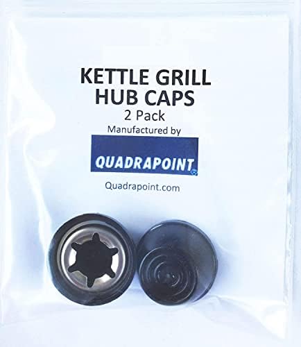Quadrapoint BBQ Grill Caps Caps за тркала компатибилни со повеќето Вебер Грилс 987101 Покрив за држач за јаглен котел