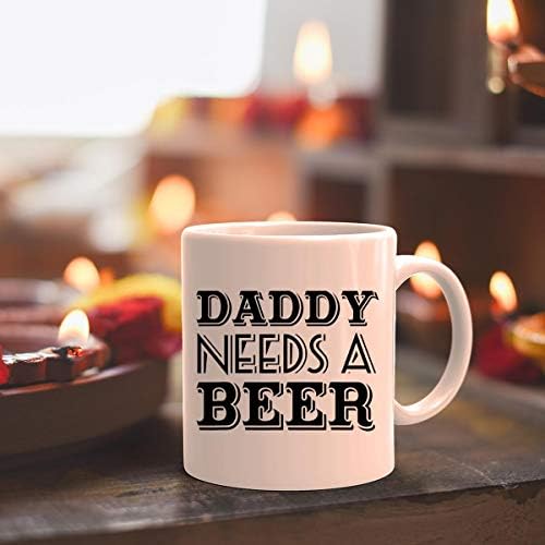 Маица за подароци за пиво чаша за пиво - на тато му треба пиво што пие смешни подароци - чаши чаши за кафе