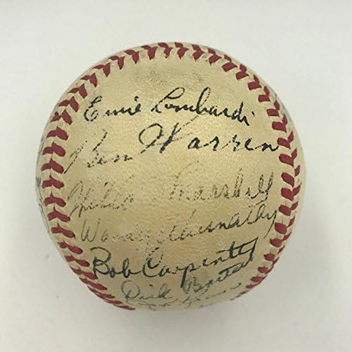 Ница 1946 Њујорк Џајантс Тим Потпиша Бејзбол Ерни Ломбарди 24 Сигс ЈСА Коа-Автограм Бејзбол