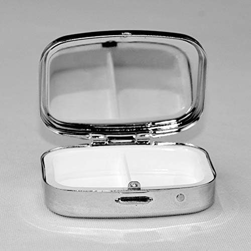 Аквариум Angelfish Protable Mini Travel Daily Pill Box - потсетник за квадратни пилули, витамин кутија