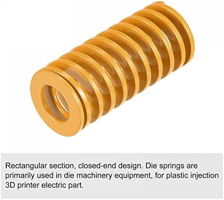 Uxcell 3D печатач умираат пролет, 25мм ОД 55мм долги спирално печатење на светло оптоварување со компресија, калап за компресија, умираат
