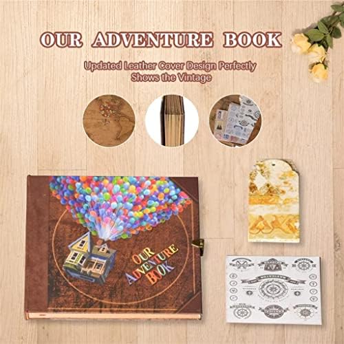 Zhaoei Memory Album DIY Travel Photo Album Journal Adventure Book за патувања во канцеларија домашен бизнис роденден