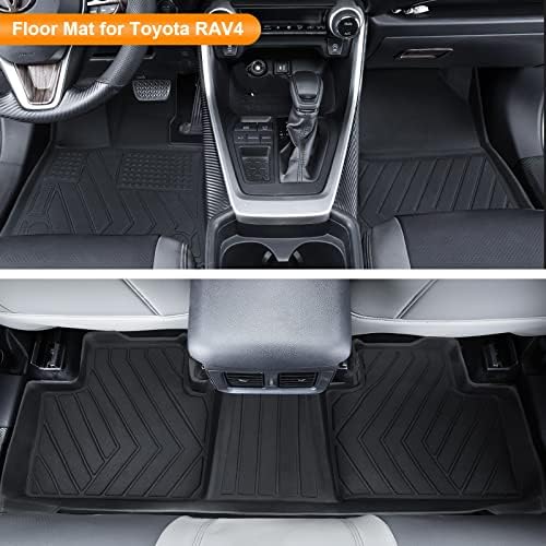 Окторомото подни душеци за Toyota RAV4 2019-2023 додатоци, сите временски подови душеци на метежот, седиштето на седиштето за задниот