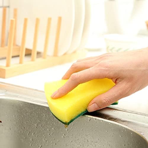 DBYLXMN миење садови сунѓер избришете ја кујната чистење двострана четка садови за миење садови за миење садови и камења и камења