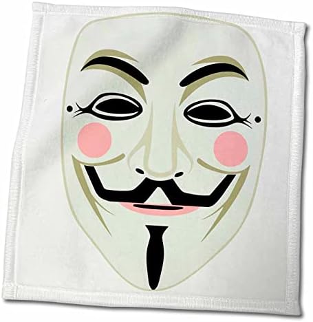 3drose Анонимна маска за компјутерски хакерски податоци Симбол трендовски модерни - крпи