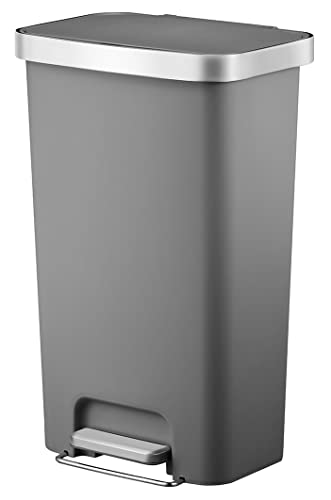 ОДМП 11,9 галон за отпадоци, пластичен чекор на конзервата за отпадоци во кујната