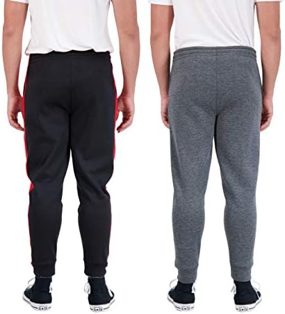 Unipro Mens 2-Pack Reece Jougger Sweatpants Активни обични атлетски патеки со џебови тренингот и обука за обука