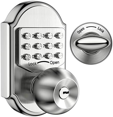 Клучеви За Заклучување На Вратата Без Клуч Механички Нерѓосувачки Челик Дигитален Код Тастатура Копче На Вратата Отпорен На Временски Услови