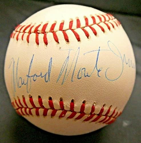 Монте ирвин Хоф Потпиша Официјален Бејзбол со ЈСА КОА Потпишан Манфорд Монте Ирвин-Автограм Бејзбол