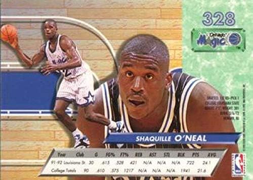 1992-93 Ултра кошарка 328 Шекил О'Нил РЦ Дебитантска картичка Орландо Меџик Орландо Меџик Службеник во НБА Трговска картичка