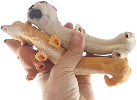 Сет од 3 различни расинливи кучиња - Корги, Дахшунд и Булдог - исполнет мелен песок од мушка - Догл lубовник сензорна играчка со пондерирана