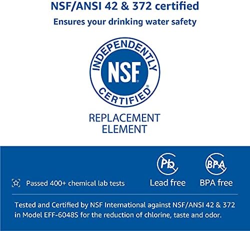 Сертифицирана замена на водата XWF NSF за Firle Frireriger Filter Filter, 1 филтер