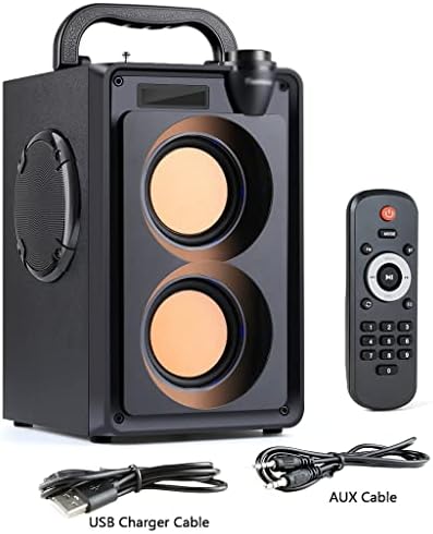 CZDYUF Преносен 20W звучник на Big Power Stereo Bass Subvoofer Outdoor Party Lights Sounder Sounder Radio