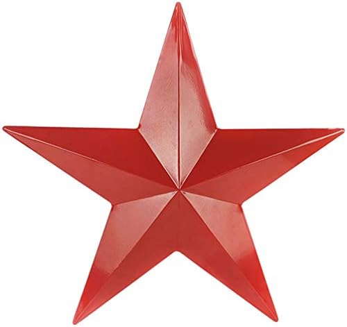 Хемотон Метал Штала Ѕвезда Закачалка Тридимензионални Црвена Петкратна Ѕвезда Виси Скулптура Фото Проп Примитивни Рустикален Земја Пентаграм