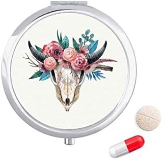 Овци Коска Роза Илустрација Животински Пилула Случај Џеб Медицина Кутија За Складирање Контејнер Диспензерот