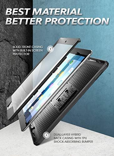 СУПКАСЕ Еднорог Буба Про Серија Случај за iPad 10.2, Со Вграден Заштитник На Екранот Заштитен Случај за iPad 9-Та Генерација/8-та