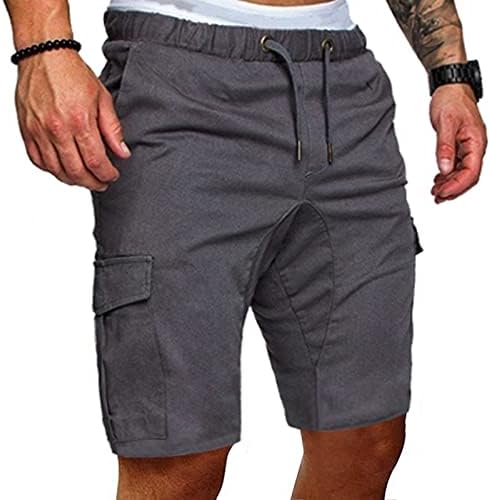 Озммјан машки шорцеви летни чино кратки панталони се протегаат џогер карго шорцеви влечење еластична половината тенок фит Бермуда шорцеви