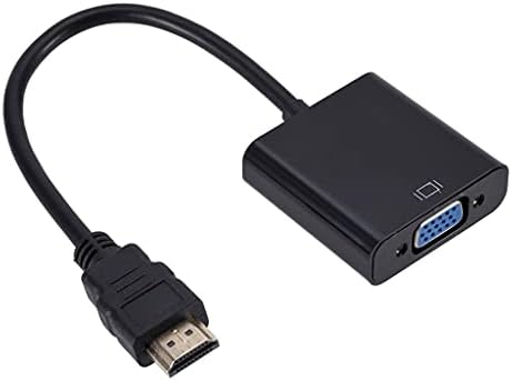 Ylhxypp HD 1080p HDMI до VGA кабелски конвертор со аудио напојување HDMI машки до VGA Femaleенски конвертор Адаптер