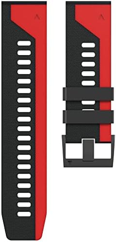 IOTUP 26 22mm Брзо вклопување на часовници за Garmin Fenix ​​6x 6 Pro 5x 5 Plus 3 HR 935 Enduro Straps Silicone EasyFit Брзо објавување на зглобот