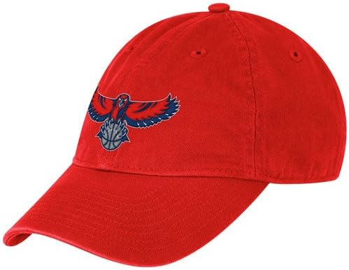 Адидас НБА Атланта Хоукс жени Основно лого за прилагодување на шапката за прилагодување на сватот - црвена