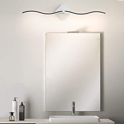 Jadssox Модерна Огледална Предна Светилка Бран Линеарна Бања Светло Тела, LED Шминка Суета Осветлување Тела, Минималистички Ѕид Огледало