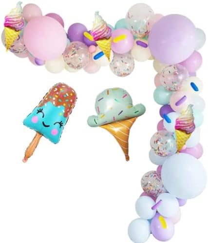 Сладолед Балон венец партија материјали за сладолед лето партија арх комплет