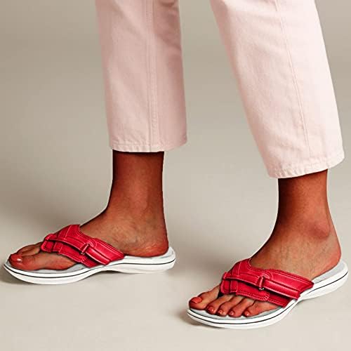 Сандали за жени летни модни клип -клип пети удобни флип -апостолки шетаат на отворено плажа рамни сандали