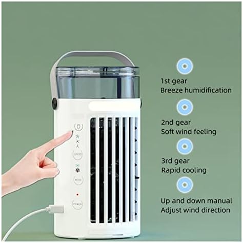Heimp мини лето преносен преносен ладилник за воздух мини десктоп вентилатор овлажнител домаќинство Десктоп овластувач ладилник