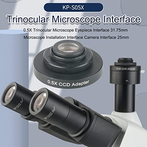 КОПАЧ 0,5 Х Триокуларен Микроскоп За Монтирање Интерфејс 31,75 мм Интерфејс На Камерата 25мм