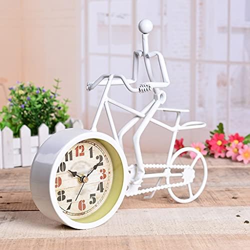 SJYDQ Рустикален метал биро за велосипеди часовник за велосипедски часовници за домашно декорација на табела за табела за украси