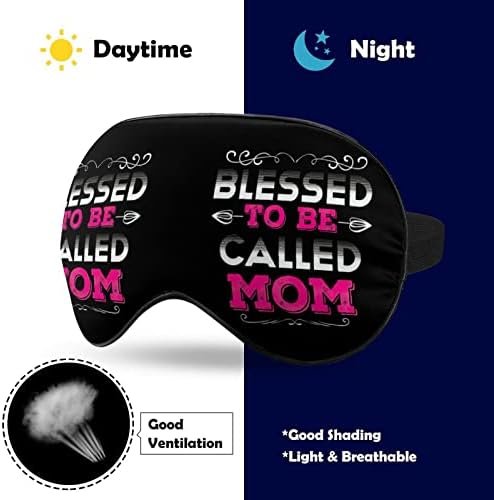 Благословен да се нарече мама за спиење маски за затемнување на окото со прилагодлива еластична лента ноќно слепило за жени мажи,