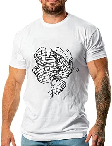 Мажи лето секојдневно печатено моден круг на вратот со кратки ракави маица голема кошула за мажи папа кошули во стил маица