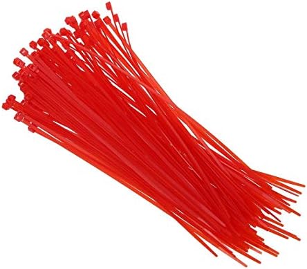 100-1000 парчиња ПРОФЕСИОНАЛНИ КАБЕЛСКИ ВРСКИ кабелски врски 4, 8х300мм црвени 1000 парчиња