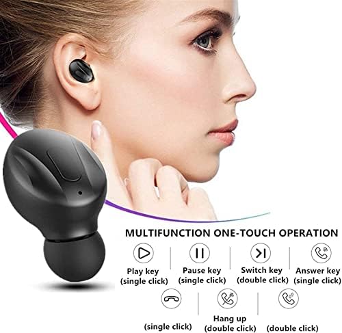 Hoseili 2023 ново изданиеслушалки за bluetooth.Bluetooth 5.0 Безжични Слушалки Во Уво Стерео Звук Микрофон Мини Безжични Слушалки Со Слушалки