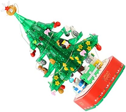 Pretyzoom Glow Toys Tabletop Елненка осветлена елка со музичка Божиќна маса за декорација на порибување на подароци